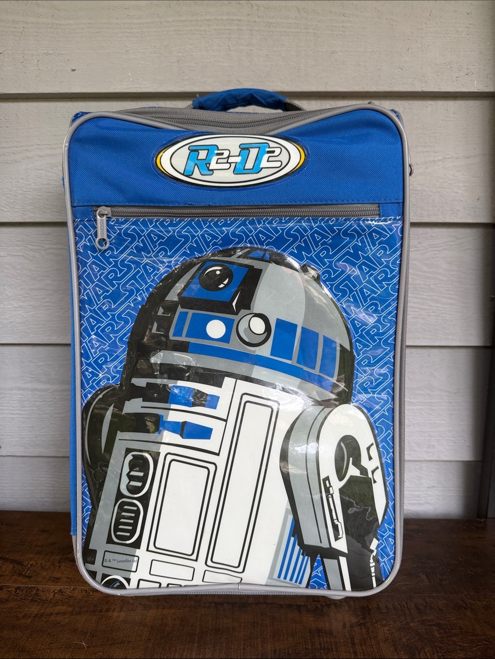 Star Wars Blue Rolling Luggage Carry Case